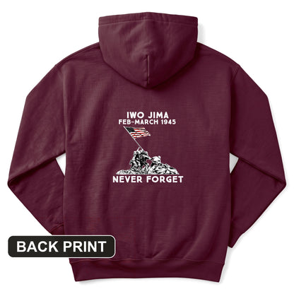 Iwo Jima Back Print Hoodie