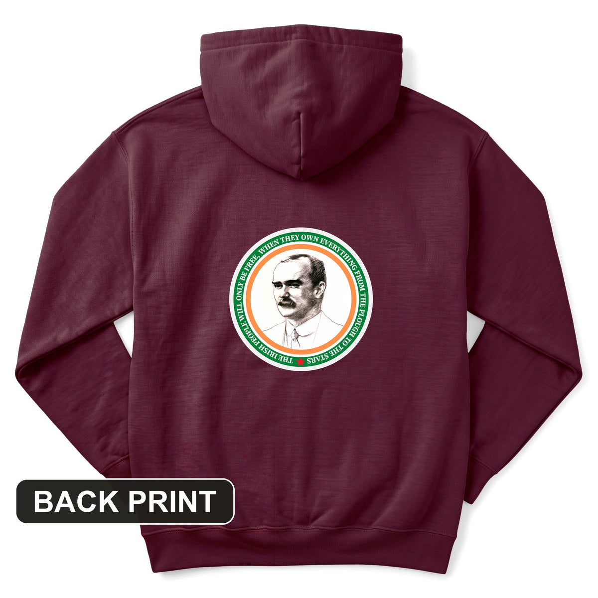 James Connolly Back Print Hoodie