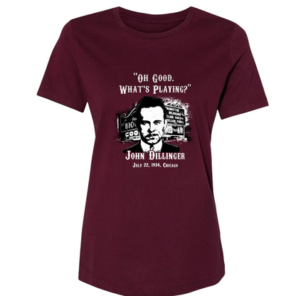 John Dillinger Let's Go To Movies Women's T-Shirt