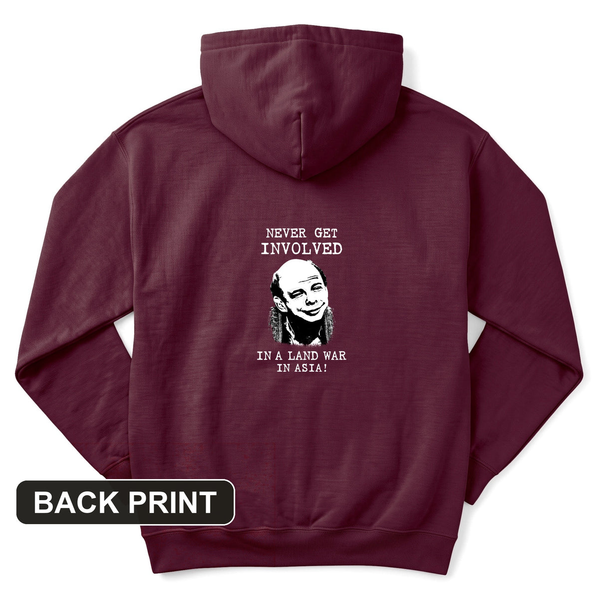 Land War In Asia Back Print Hoodie