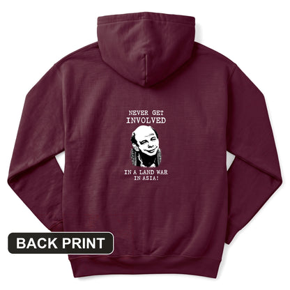 Land War In Asia Back Print Hoodie