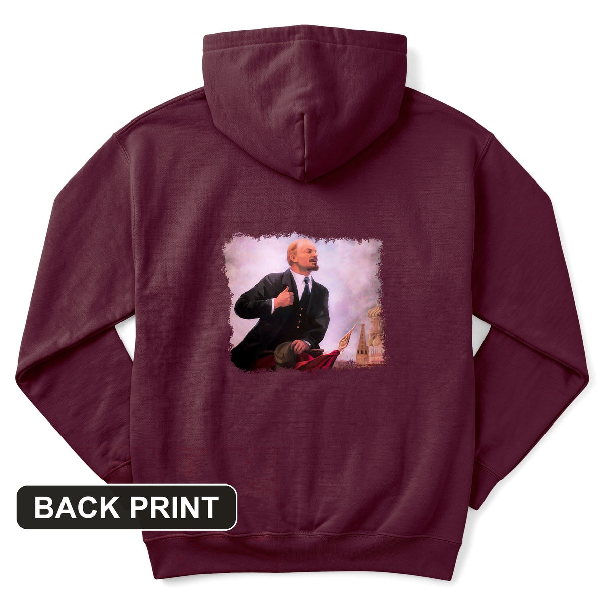 Lenin Back Print Hoodie