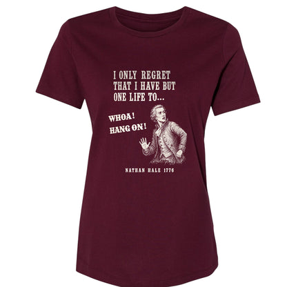 Nathan Hale Whoa Hang On Women's T-Shirt
