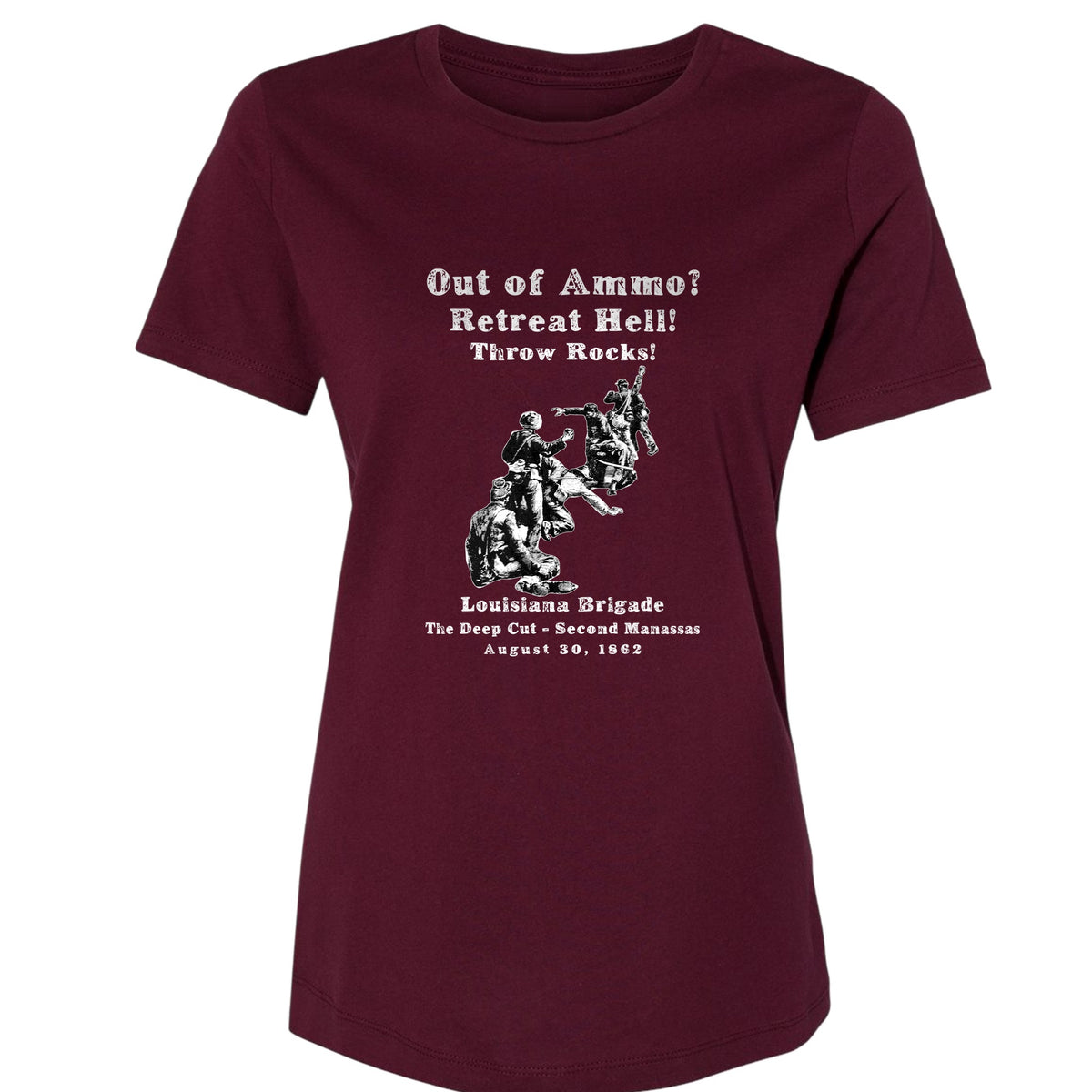 Out Of Ammo Throw Rocks Women's T-Shirt