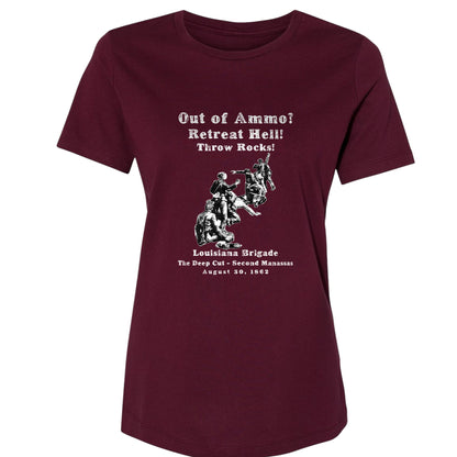 Out Of Ammo Throw Rocks Women's T-Shirt