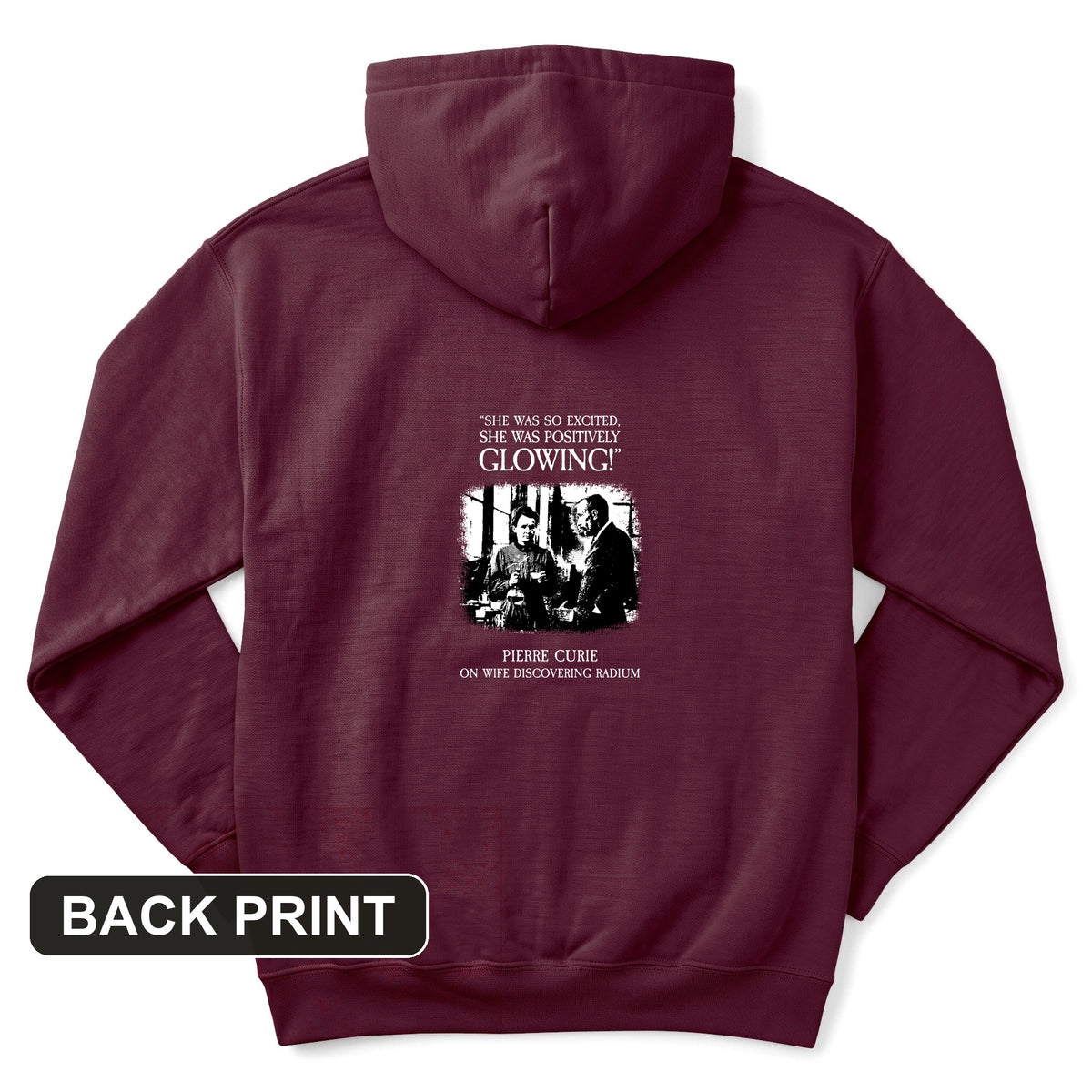 Pierre Curie Back Print Hoodie