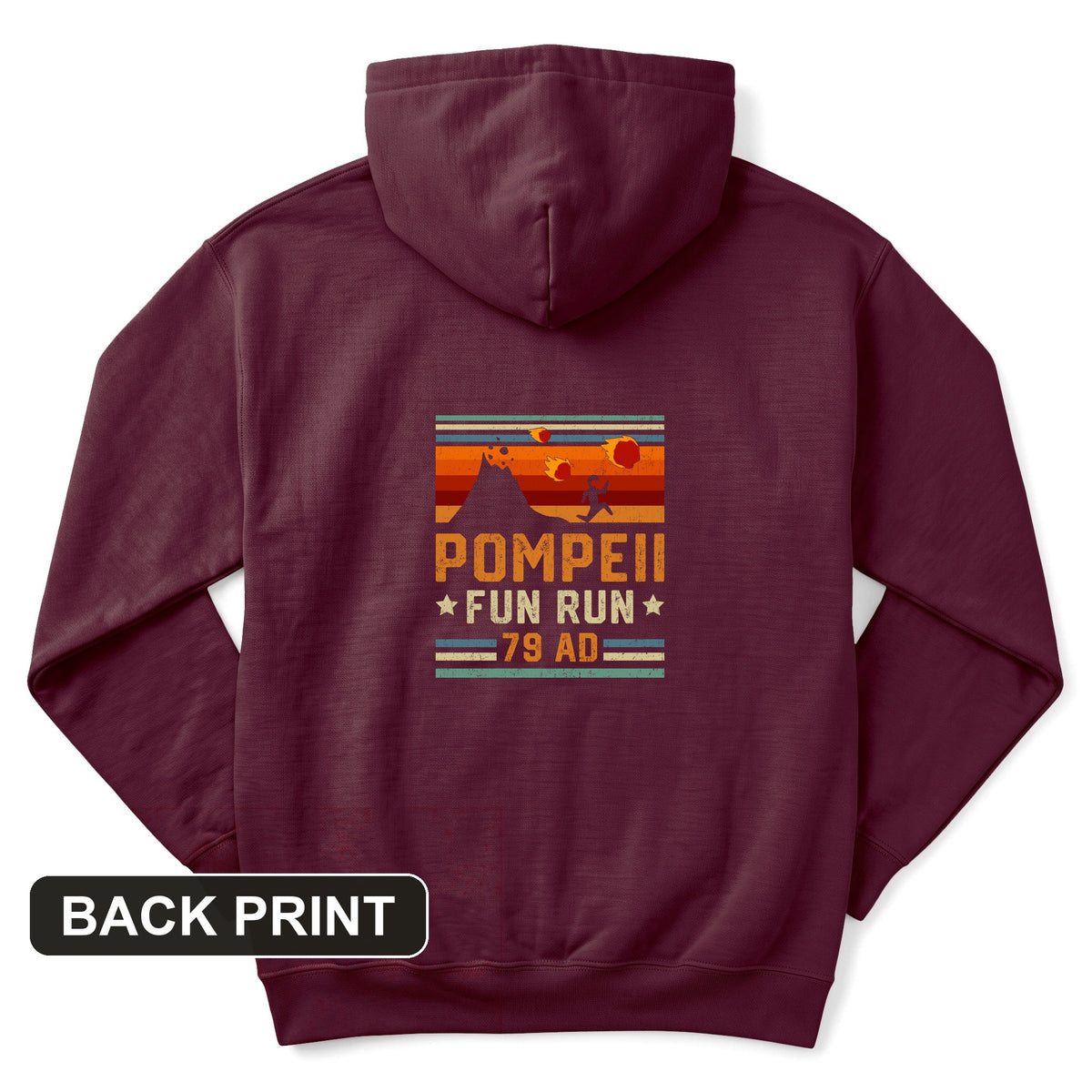 Pompeii "Fun" Run Back Print Hoodie
