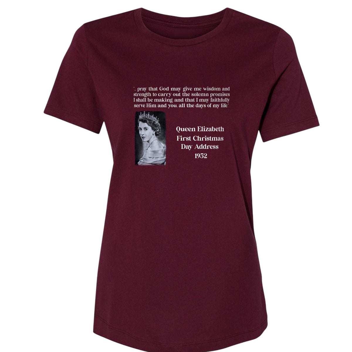 Queen Elizabeth II Xmas Address Women's T-Shirt