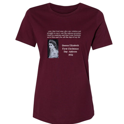 Queen Elizabeth II Xmas Address Women's T-Shirt
