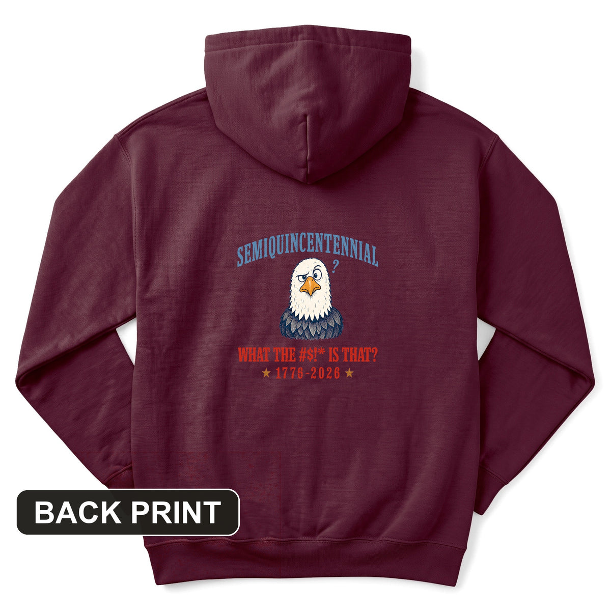 Semiquincentennial Eagle Back Print Hoodie