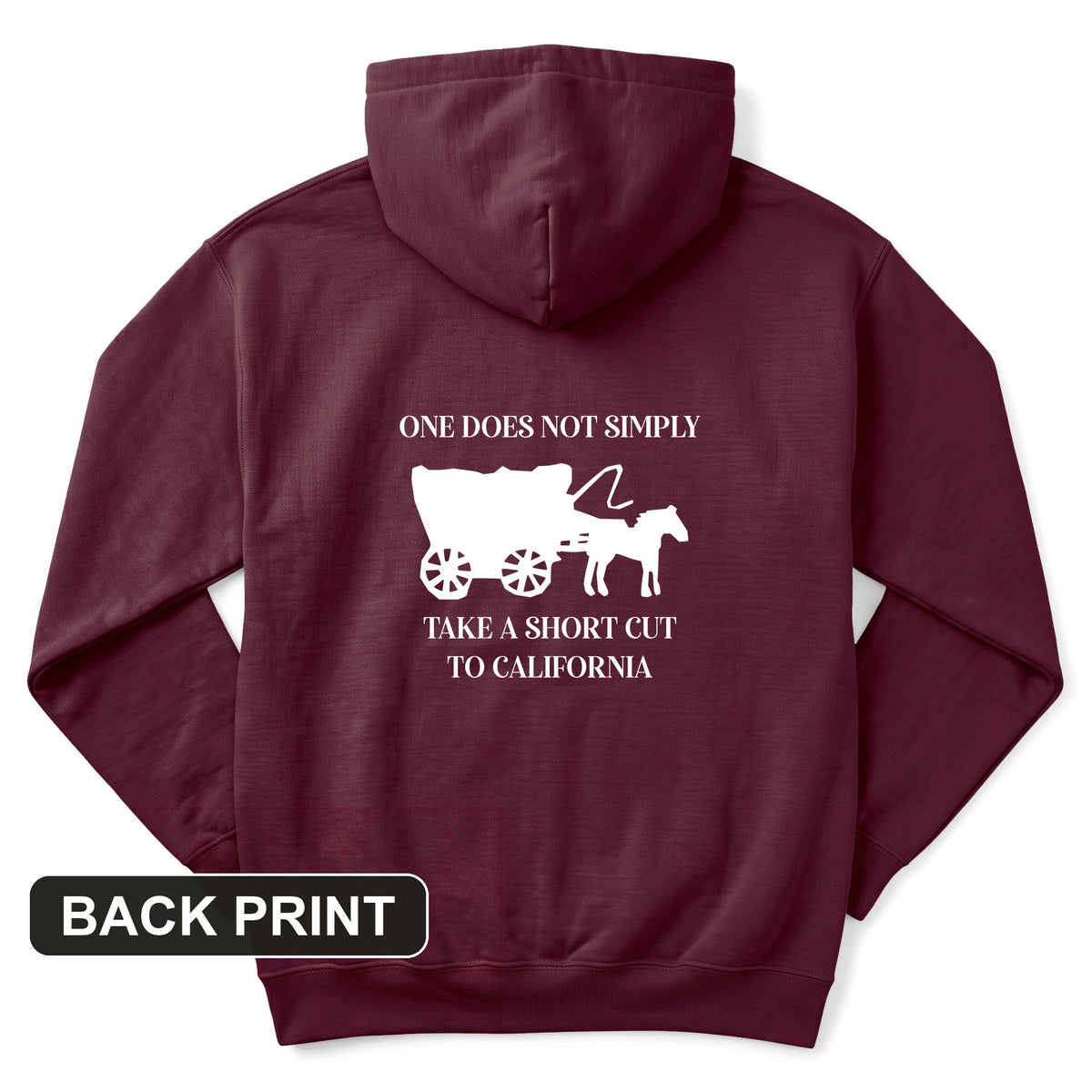 Shortcut to California Back Print Hoodie