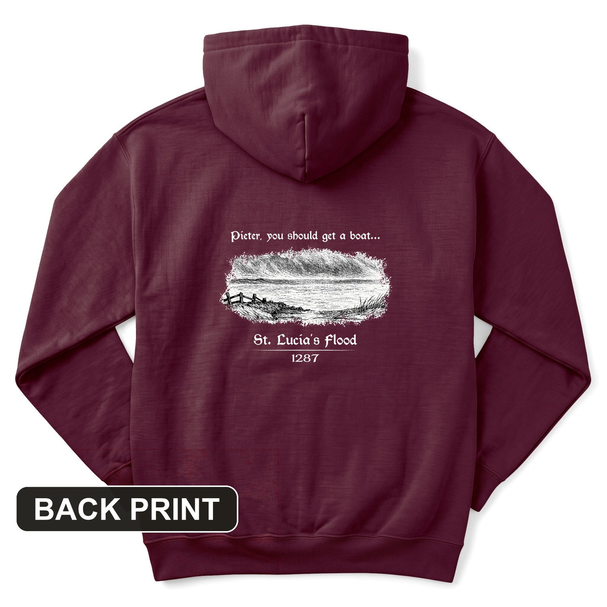 St Lucia Flood Back Print Hoodie