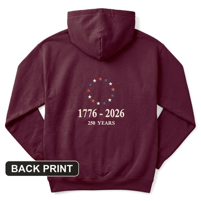 Stars Freedom Back Print Hoodie