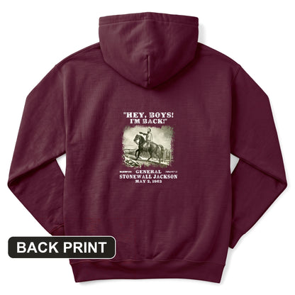 Stonewall Jackson Back Print Hoodie