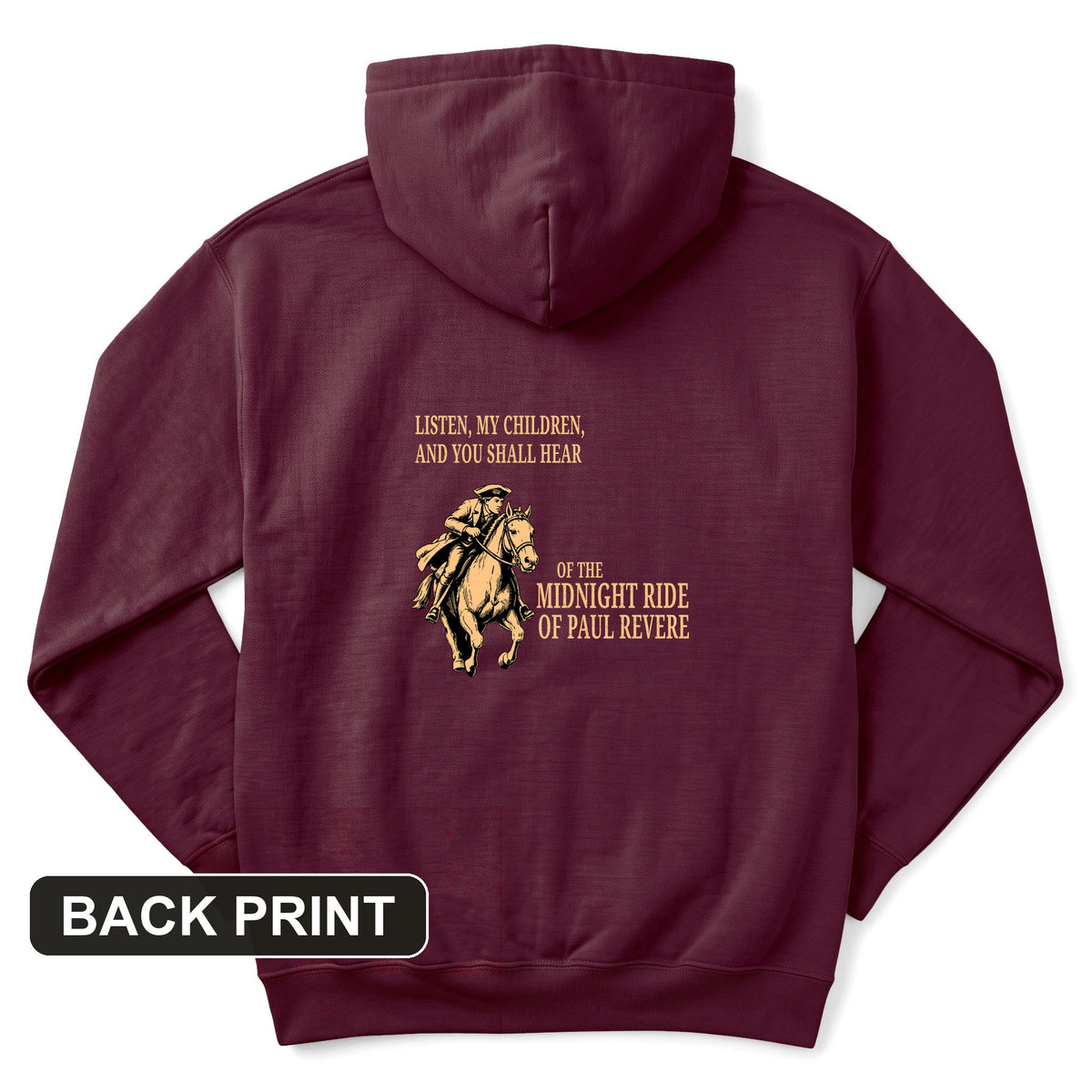 The Midnight Ride Back Print Hoodie
