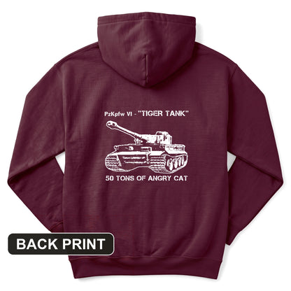 Tiger Tank Back Print Hoodie