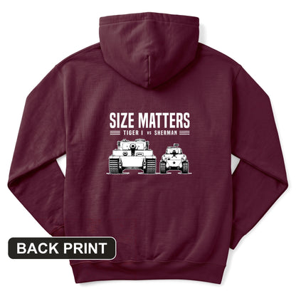 Tiger vs Sherman Back Print Hoodie