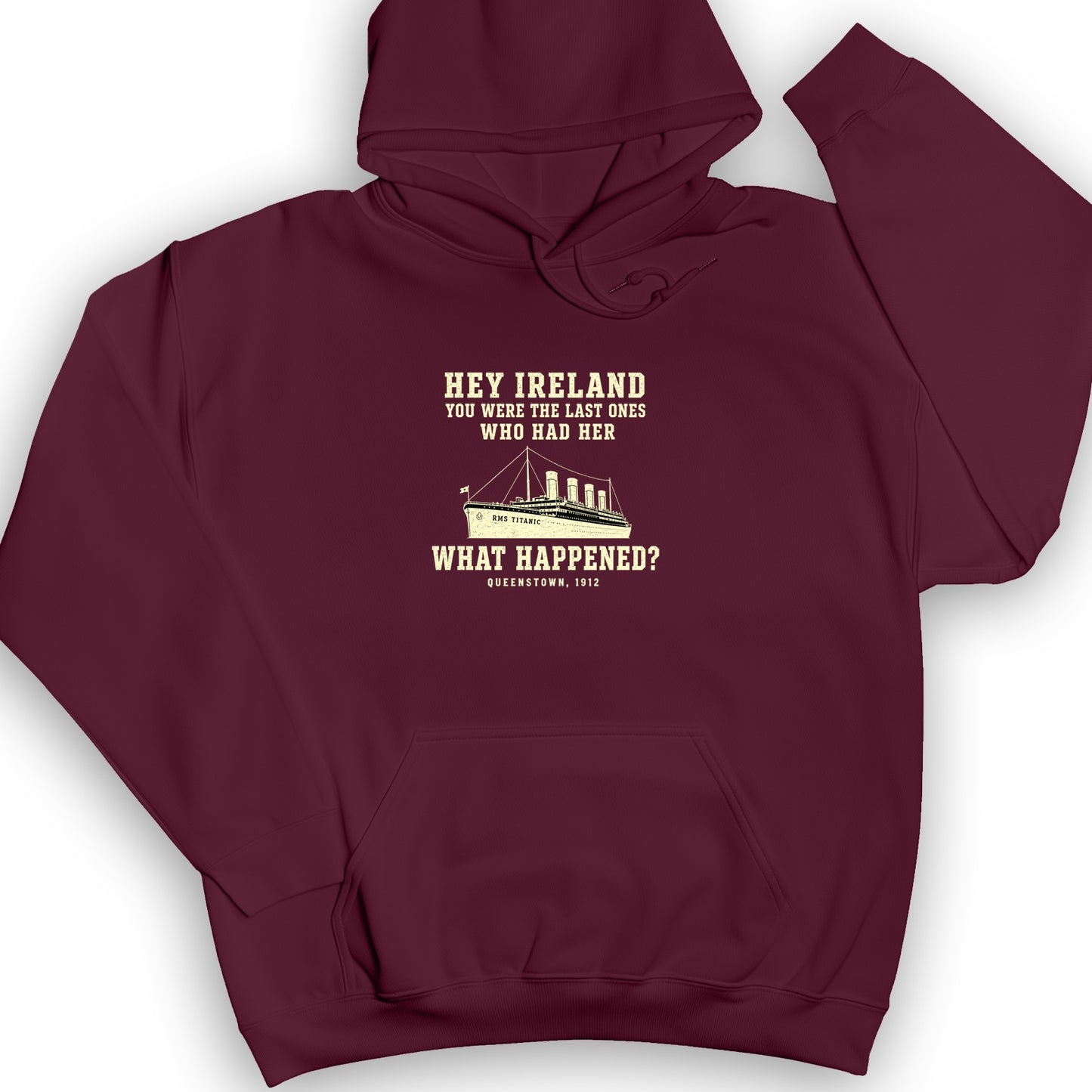Titanic What Happened Queenstown 1912 Hoodie