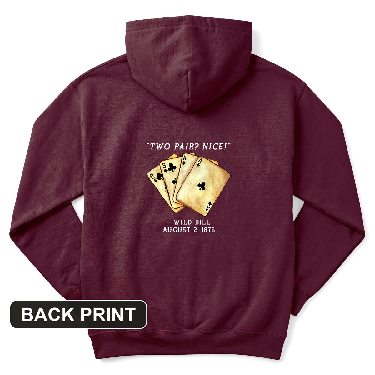 Two Pair Back Print Hoodie