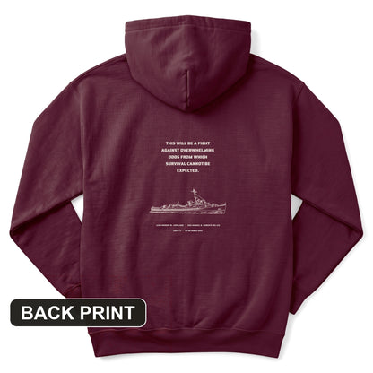 USS Samuel B. Roberts - Last Stand off Samar Back Print Hoodie