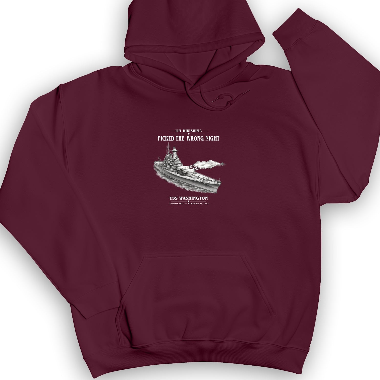 USS Washington at Guadalcanal Hoodie