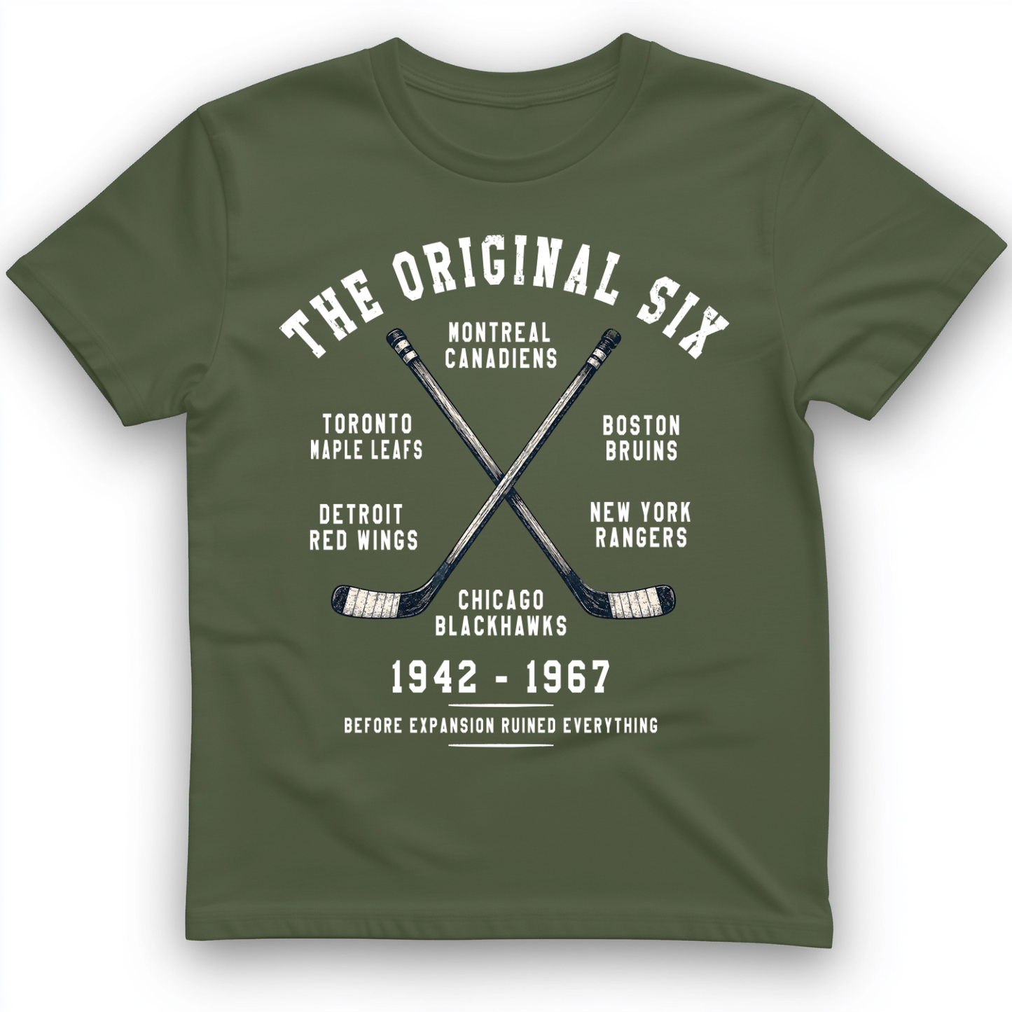 NHL Era of Six T-Shirt Military Green / S