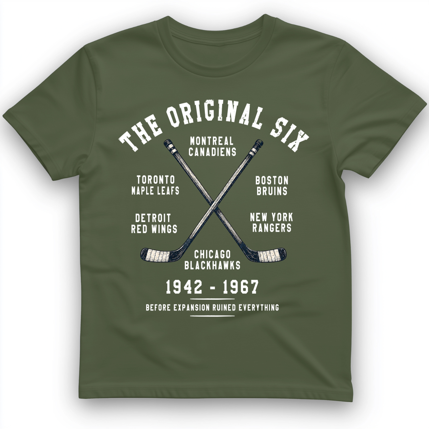 NHL Era of Six T-Shirt Military Green / S