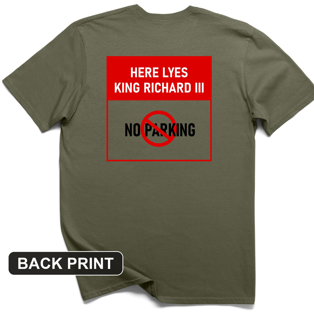 King Richard III Back Print T-Shirt