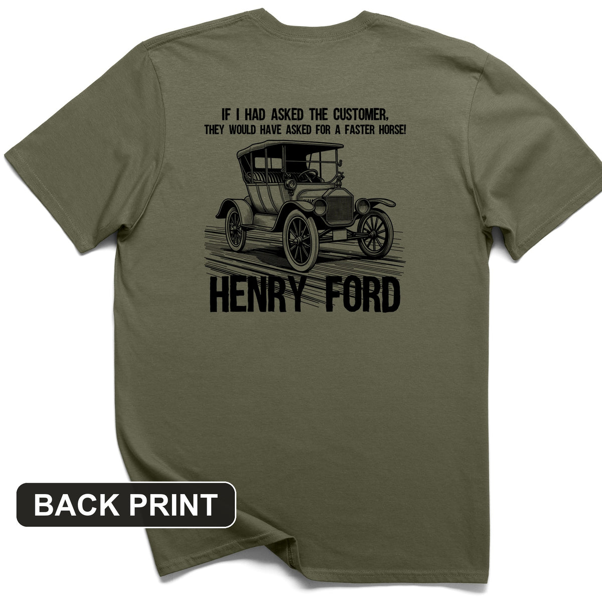 Faster Horse Back Print T-Shirt