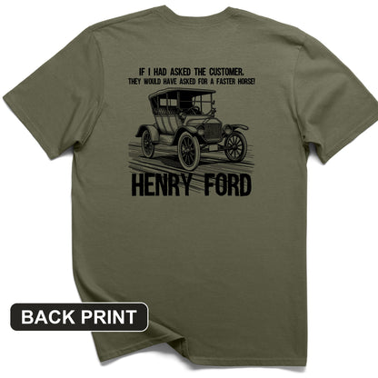 Faster Horse Back Print T-Shirt