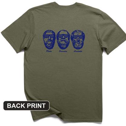 Cool Philosophers Back Print T-Shirt