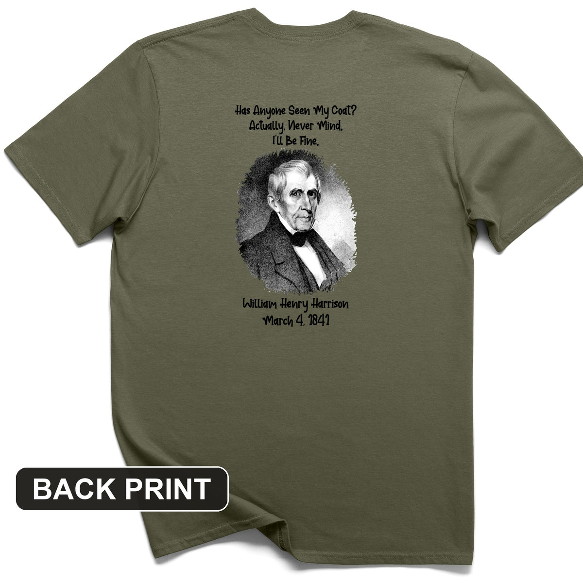 Seen My Coat Back Print T-Shirt