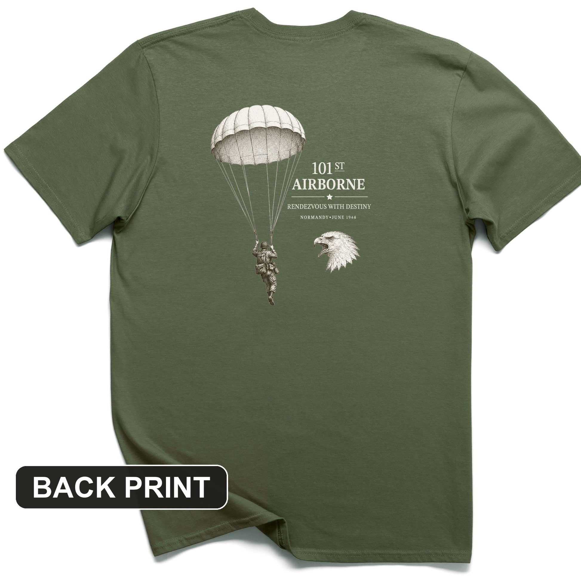 101st Airborne Back Print T-Shirt