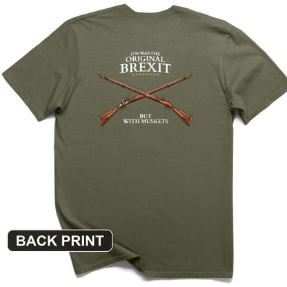 1776 Brexit Back Print T-Shirt