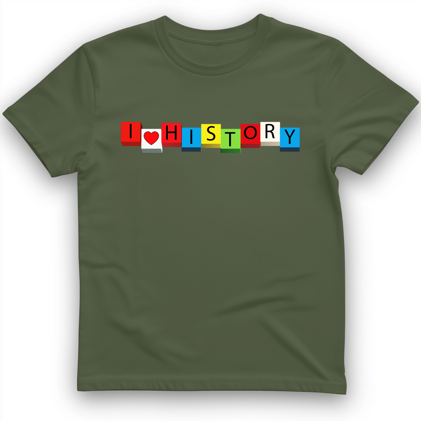 I Love History Blocks T-Shirt