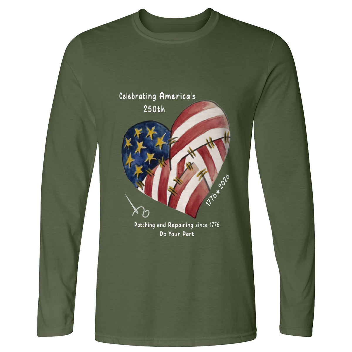 250th Heart Long Sleeve T-Shirt