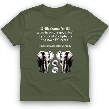 2 Elephants for 50 Cents T-Shirt