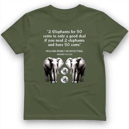 2 Elephants for 50 Cents T-Shirt