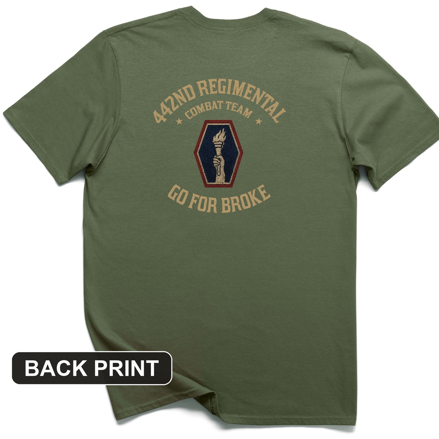 442nd RCT Back Print T-Shirt