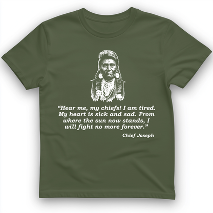 Chief Joseph Fight No More T-Shirt