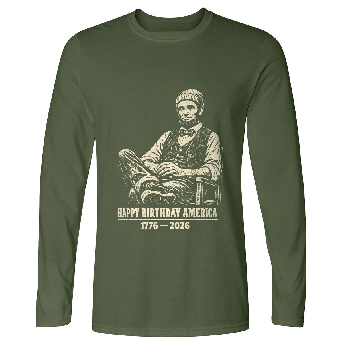 Abe Beanie Long Sleeve T-Shirt