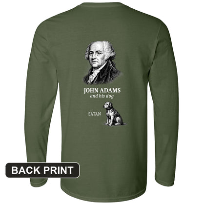 Adams and Satan Back Print Long Sleeve T-Shirt