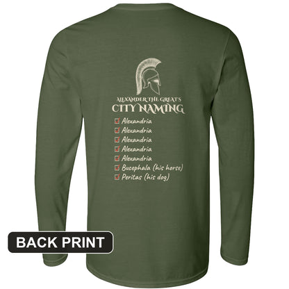 Alexander City Naming Back Print Long Sleeve T-Shirt