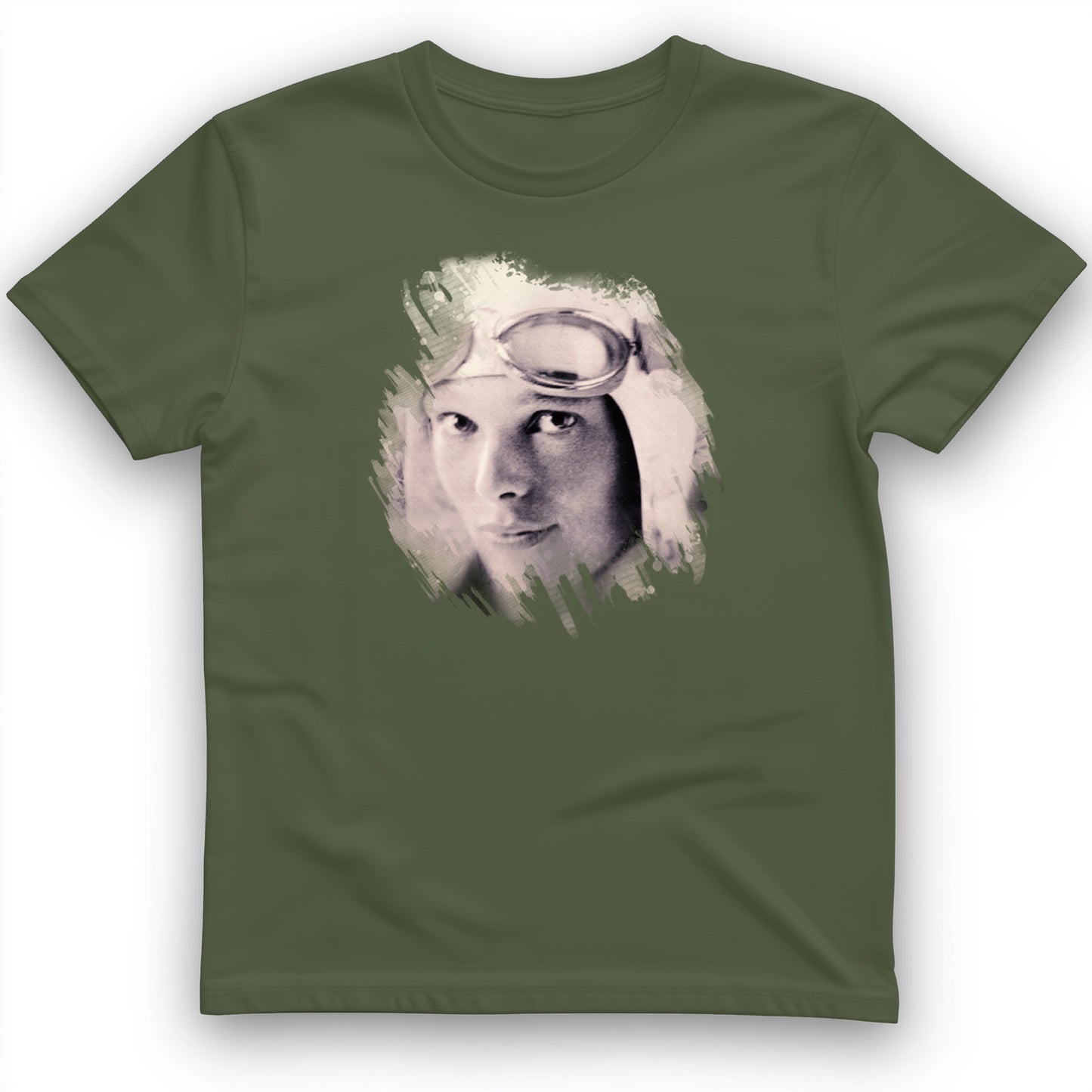Amelia Earhart in Color T- Shirt