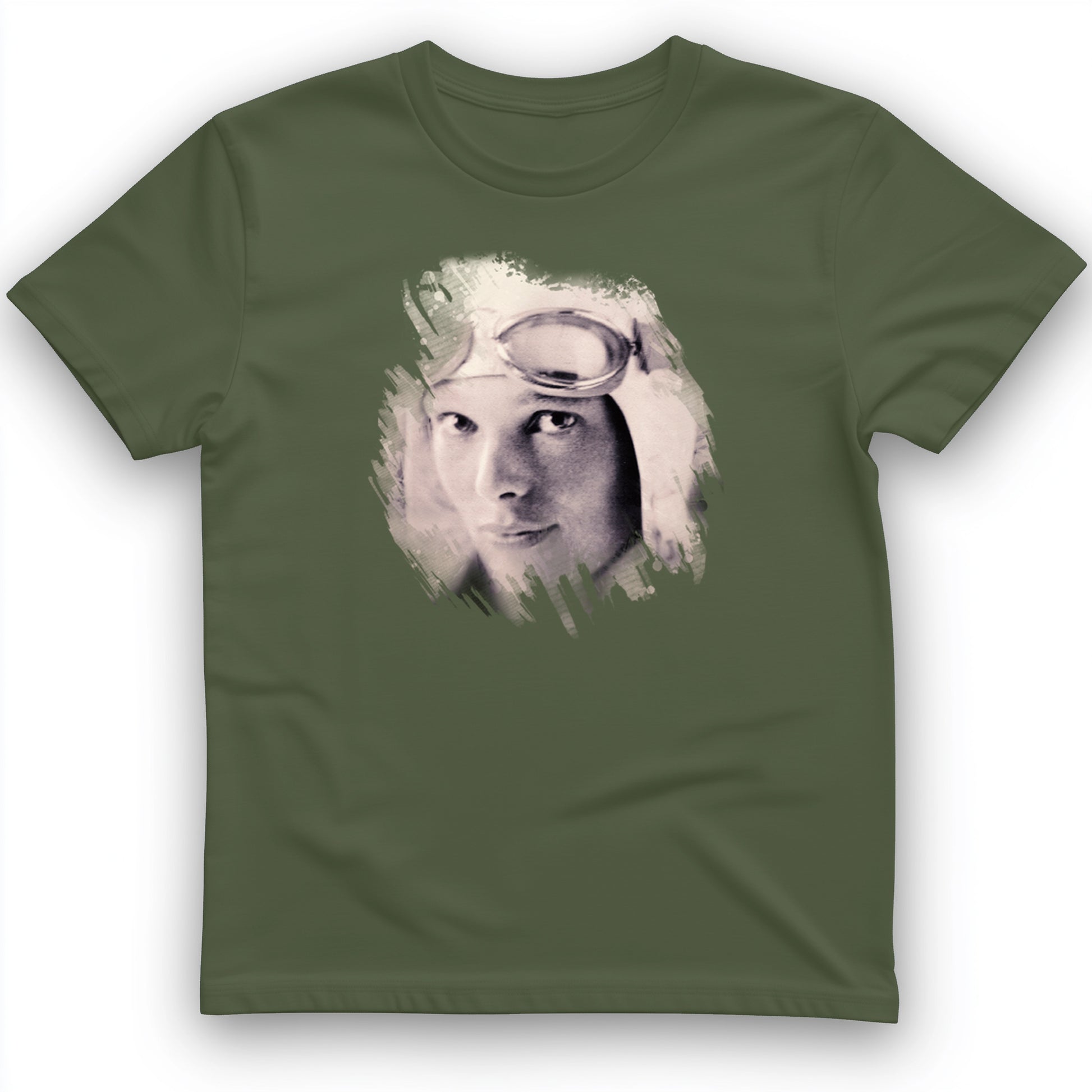 Amelia Earhart in Color T- Shirt