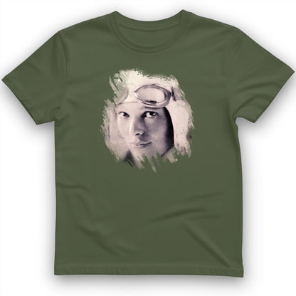 Amelia Earhart in Color T- Shirt