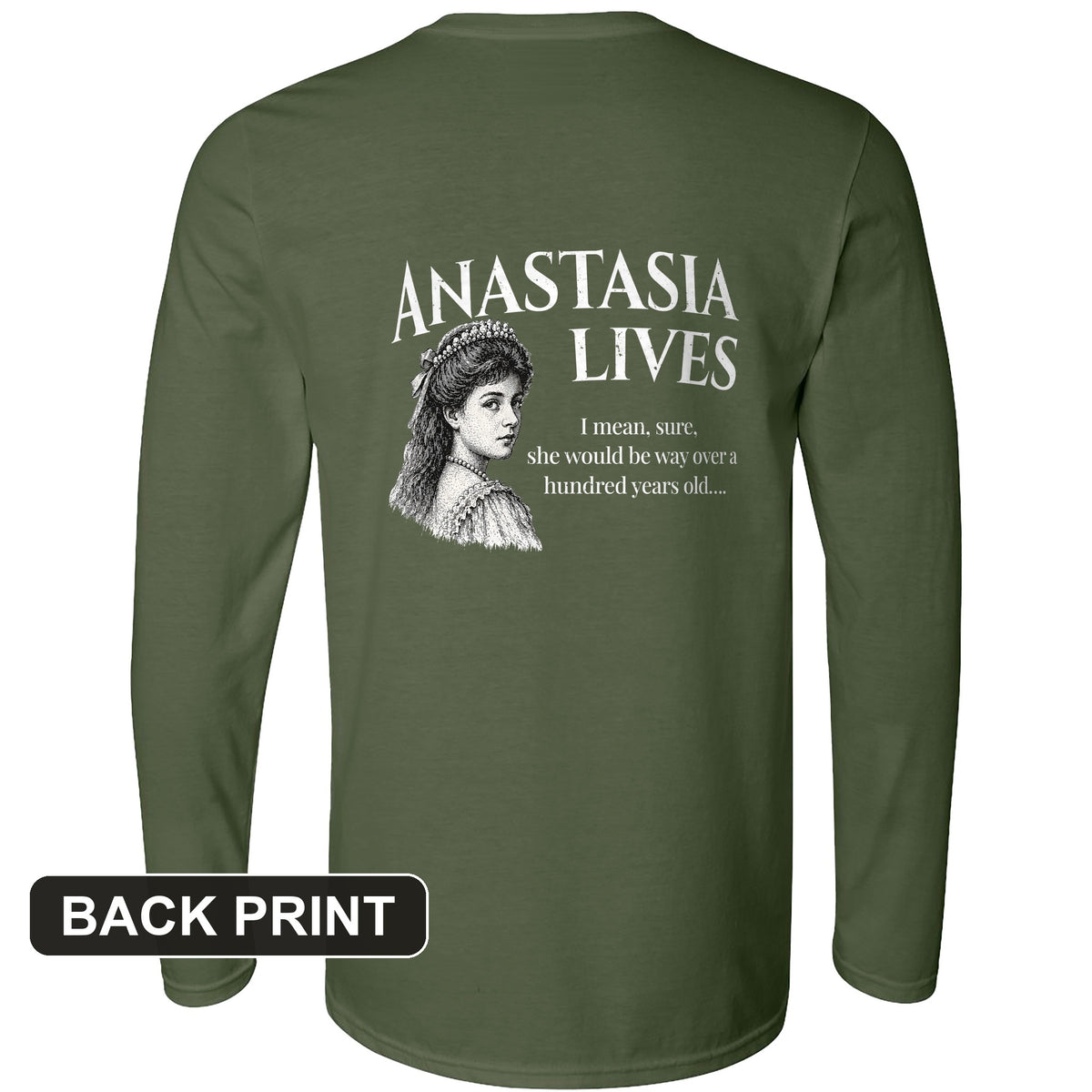 Anastasia Back Print Long Sleeve T-Shirt