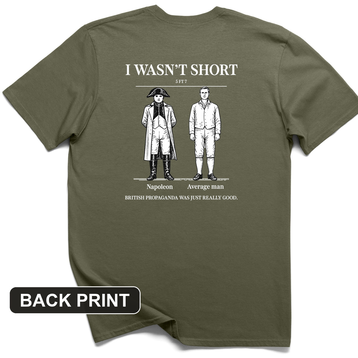 Average Height Back Print T-Shirt