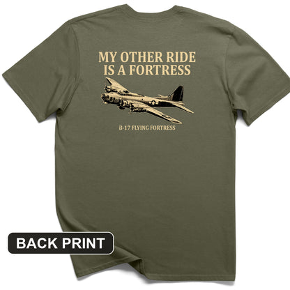 B-17 Back Print T-Shirt
