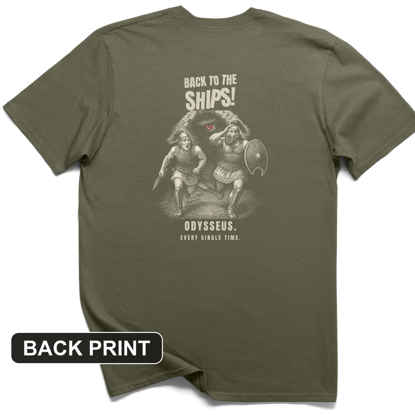 Back To The Ships Back Print T-Shirt